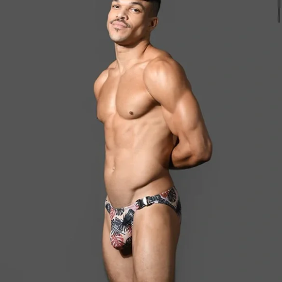 TROPIC CAMO BUCKLE SWIM BIKINI W/ ALMOST NAKED - Picture 4 of 7